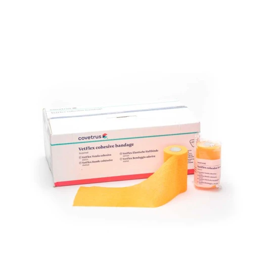 VetFlex összetartó kötés, 10 cm x 4,5 m, narancssárga