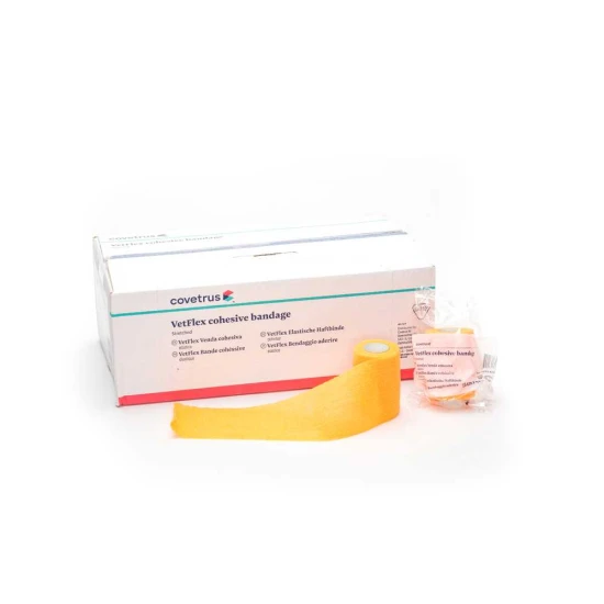 VetFlex összetartó kötés, 7,5 cm x 4,5 m, narancssárga