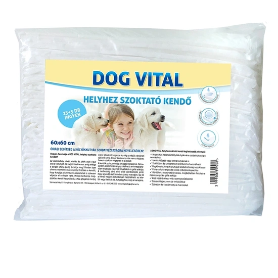 Dog Vital helyhez szoktató pelenka 60x60cm 25+5db/csomag