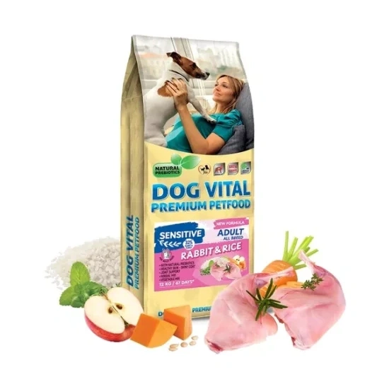 Dog Vital Sensitive Adult Rabbit, Rice&Pumpkin Mini 12kg