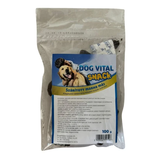 Dog Vital Szárított marha máj 100g