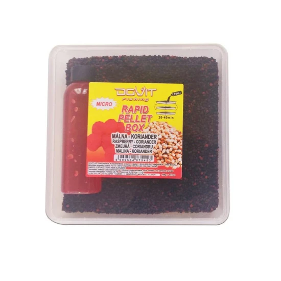Dovit Rapid Pellet Box - Koriander - Málna 600g