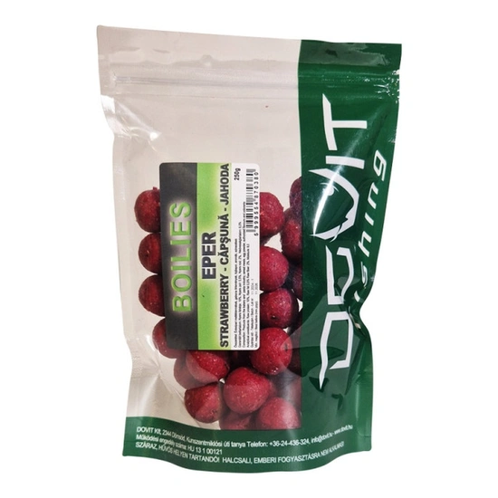Dovit Főzött Bojli 20mm - Eper 250g