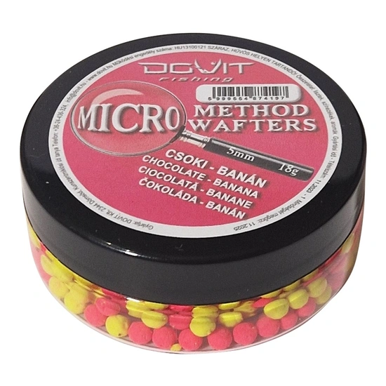Dovit Micro Method Wafters 5mm - Csoki - Banán 15g