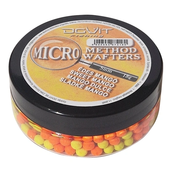 Dovit Micro Method Wafters 5mm - Édes Mangó 15g