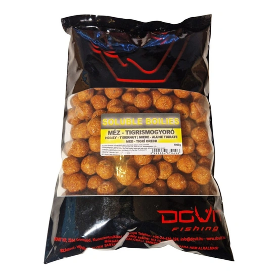 Dovit Oldódó Bojli 20mm - Méz - Tigrismogyoró 1kg
