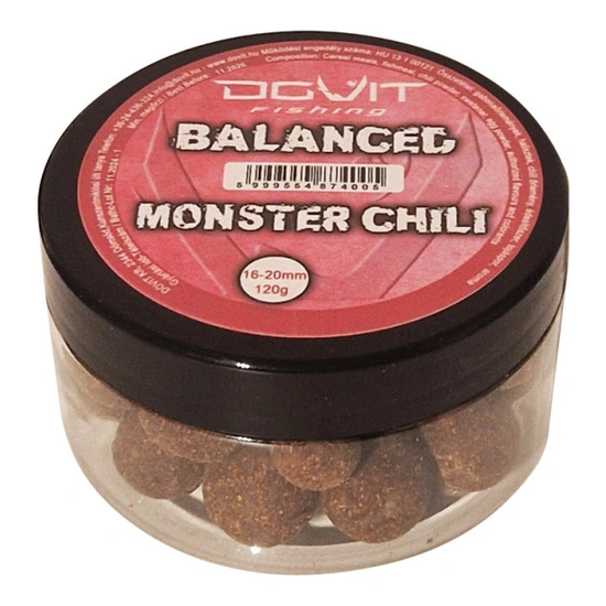 Dovit Prémium Csalizóbojli 16-20mm - Monster-Chili 120g
