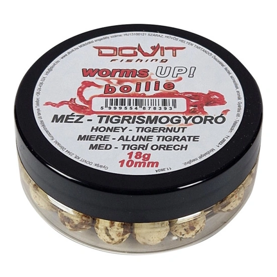 Dovit Worms Up! Boilie 10mm - Méz - Tigrismogyoró 18g