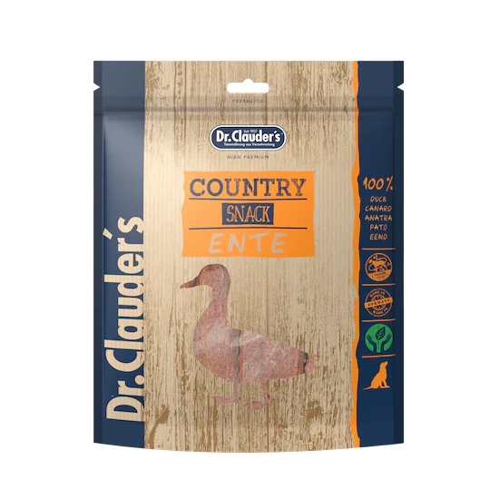 Dr.Clauders Dog Jutalomfalat Country Line Snack kacsa 170g