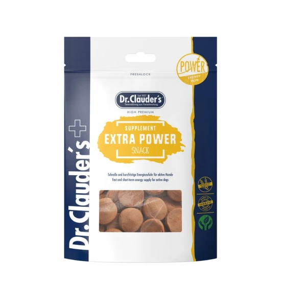 Dr.Clauders Power táplálék kiegészítő kutyáknak energiáért és vitalitásért 150g