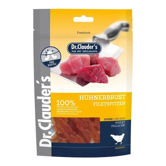 Dr.Clauders Dog Jutalomfalat Premium Csirkefilé Csíkok 80g