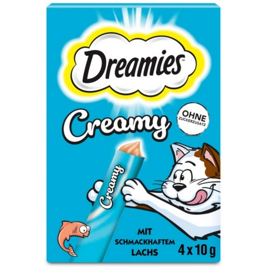 -Dreamies Creamy Lazac 4x10g