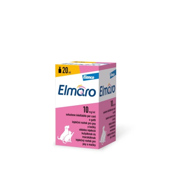 Elmaro 10 mg/ml oldatos injekció kutyák és macskák számára 20 ml