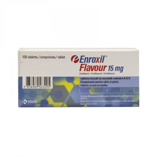 Enroxil 15 mg ízesített tabletta 100x