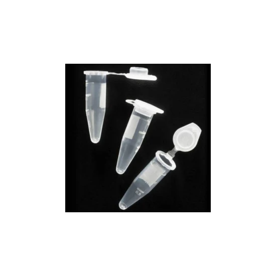 Eppendorf cső tetővel 1,5ml, natúr 500db/csom.