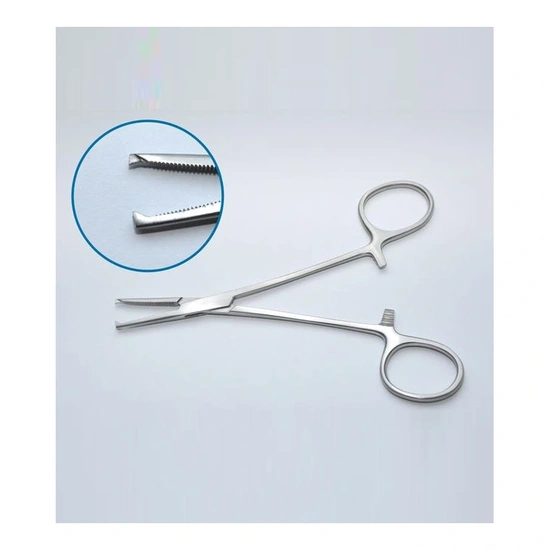 Érfogó 16cm Egyenes Kocher Horgas