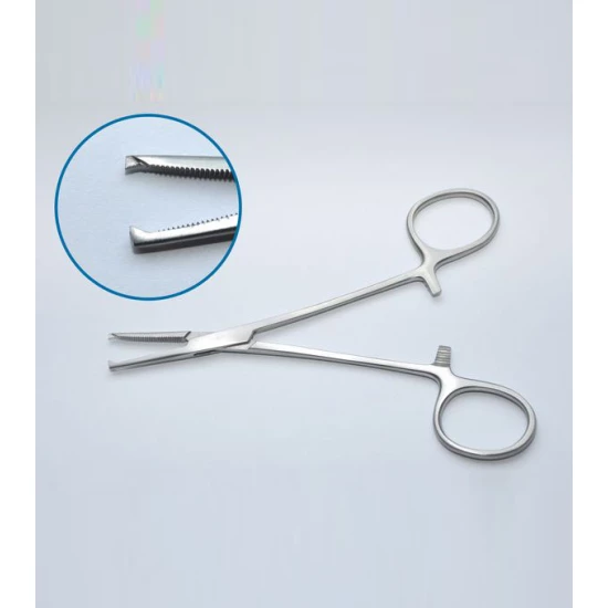 Érfogó 16cm Egyenes Kocher Horgas