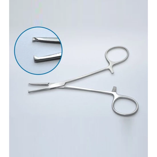 Érfogó egyenes KOCHER 180 mm horg.