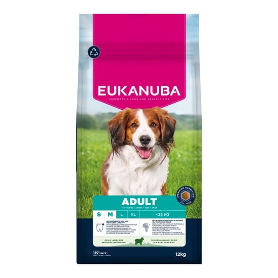 Eukanuba Adult Lamb & Rice Small & Medium kutyatáp 12kg