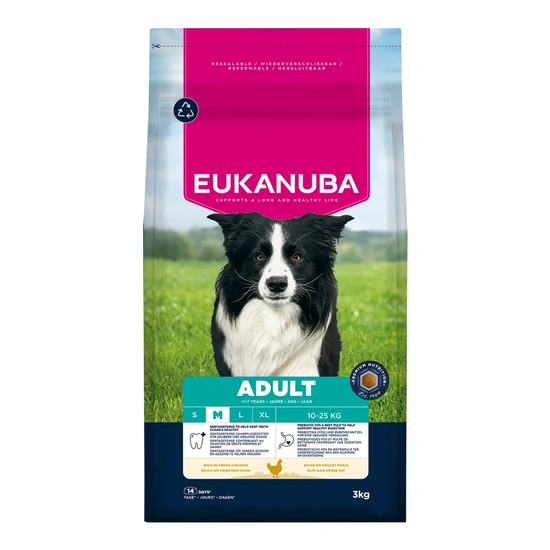 Eukanuba Adult Medium kutyatáp 3kg