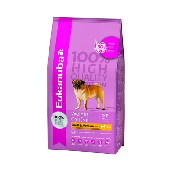 -Eukanuba Adult Small & Medium Weight Control 15kg