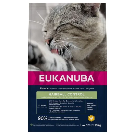 Eukanuba Cat hairball control csirke 10kg