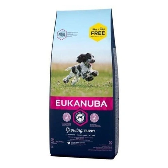 Eukanuba Puppy Medium kutyatáp 15+3kg