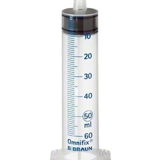 Fecskendő Omnifix 50 ml Luer Lock 3 részes latex mentes 100 db