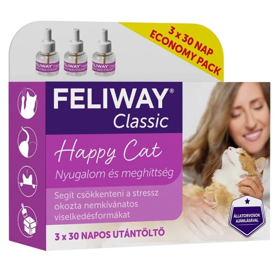 Feliway Classic Utántöltő 3x 48ml
