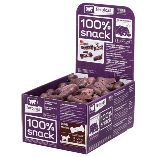 Ferplast 100% Snack Melissa Officinalis csont M 45db Ferplast 100% Snack Melissa Officinalis csont M 45db