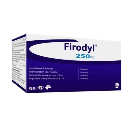Firodyl 250 mg rágótabletta kutyák számára 96 tabletta