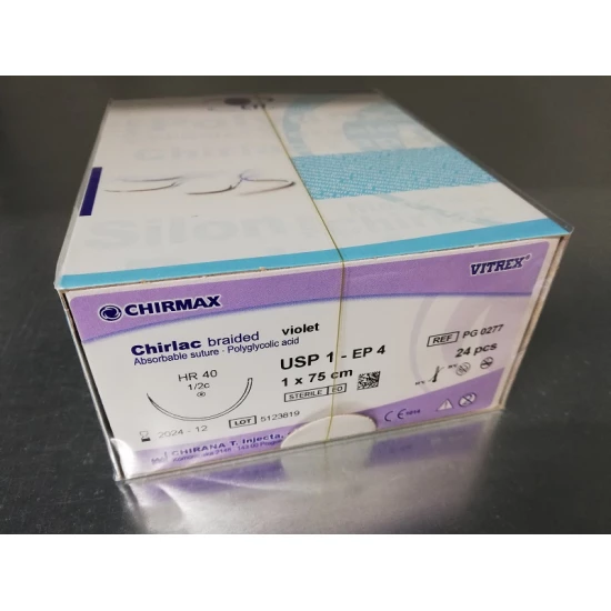 Fonal F-Fon Chirlac Usp1 75cm + Tű HR40 EP4 felszívódó