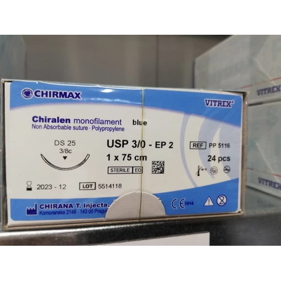 Fonal Nf-Mon. Chiralen Usp3/0 75cm + Tű Ds25 EP2