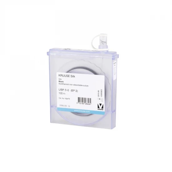 Fonal sebvarró, nem felszívódó Silk USP3/0, 100 m Kruuse