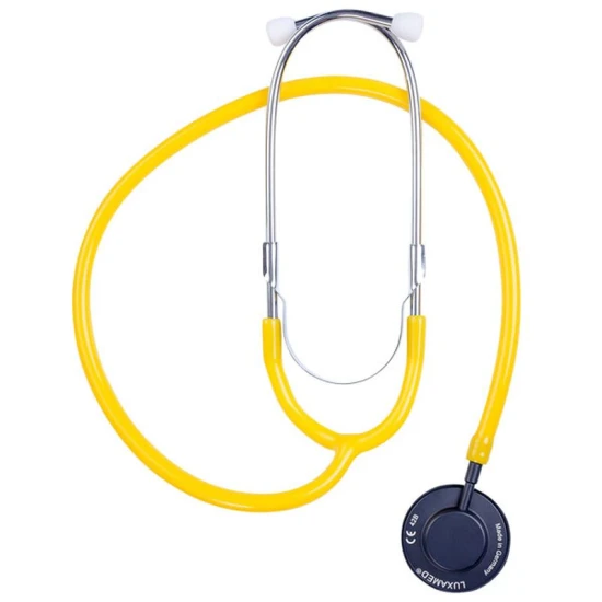 Fonendoszkóp LuxaScope Sonus Adult, rozsdamentes acél, sárga