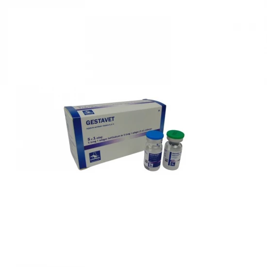 Gestavet injekció 5x1 adag 25 ml + oldószer