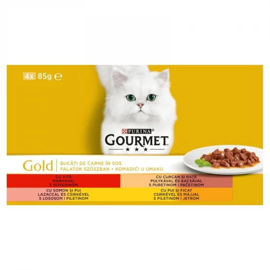 Gourmet Gold alutasak Multipack - Falatok Szószban 4x85g