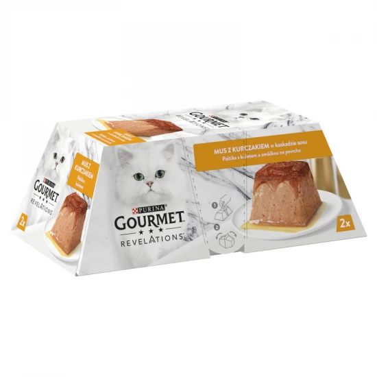 Gourmet Revelations Pastétom Csirkével és szósszal 2x57g
