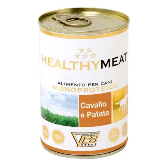 Healthy Meat konzerv ló 95% monoproteines paté, burgonyával 400g
