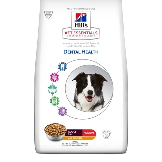 Hill s Vet Essentials Canine Adult Dental Medium Chicken 10kg - csirke