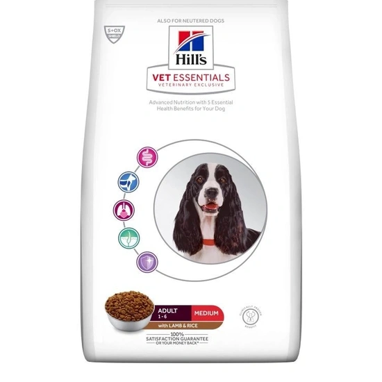 Hill s Vet Essentials Canine Adult Medium Lamb&Rice 2kg - bárány és rizs