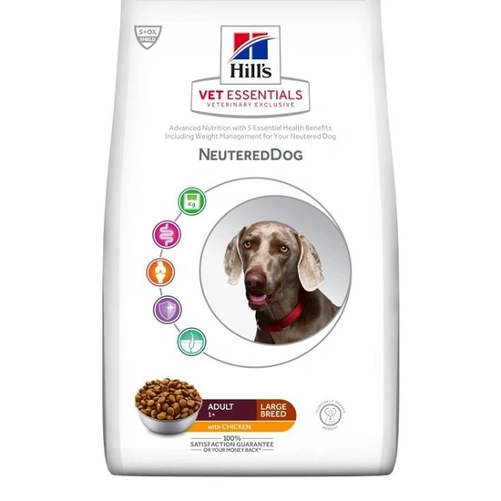 Hill s Vet Essentials Canine Adult Neutered Large Breed Chicken 12kg - csirke