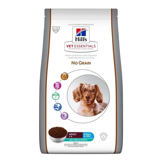 Hill s Vet Essentials Canine Adult No grain Small&Miniature Tuna&Potato 7kg - tonhal és burgonya