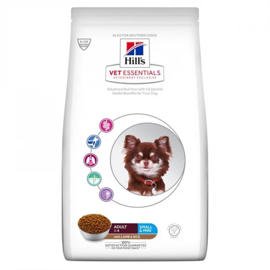 Hill s Vet Essentials Canine Adult Small&Miniature Lamb&Rice 7kg - bárány és rizs