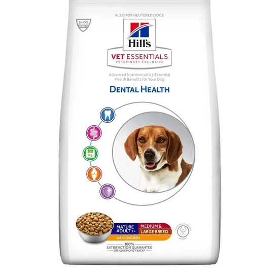 Hill s Vet Essentials Canine Mature Dental Medium & Large Breed Chicken 10kg - csirke