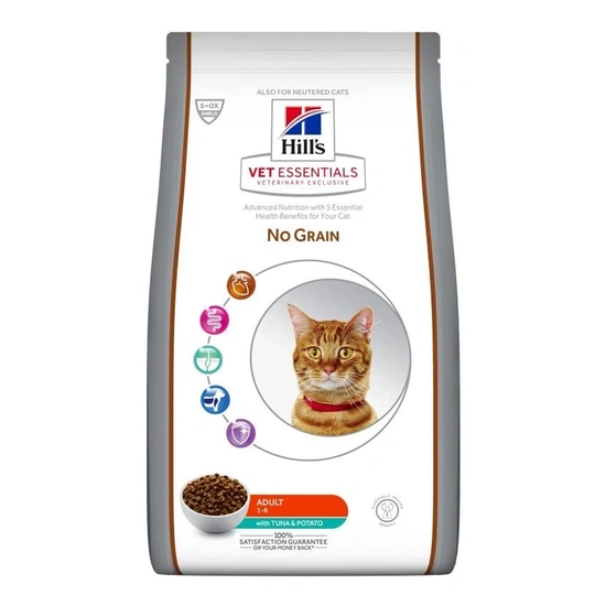 Hill s Vet Essentials Feline Adult No grain Tuna&Potato 1.5 kg - tonhal és burgonya
