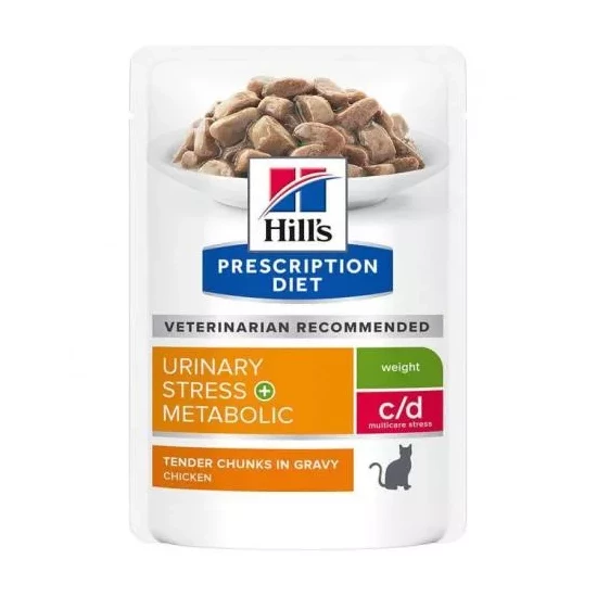 Hills PD Feline C/D Stress + Metabolic 12x85g Multipack