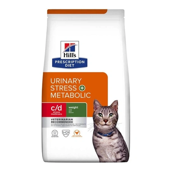 Hills PD Feline C/D Stress + Metabolic 1,5kg- krónikus vesebetegség és izületi támogatá