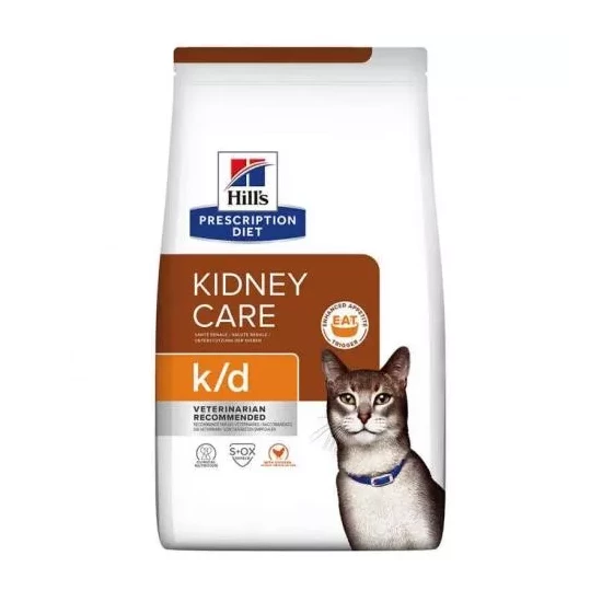 Hills PD Feline K/D + Mobility 3 kg - krónikus vesebetegség és izületi támogatás