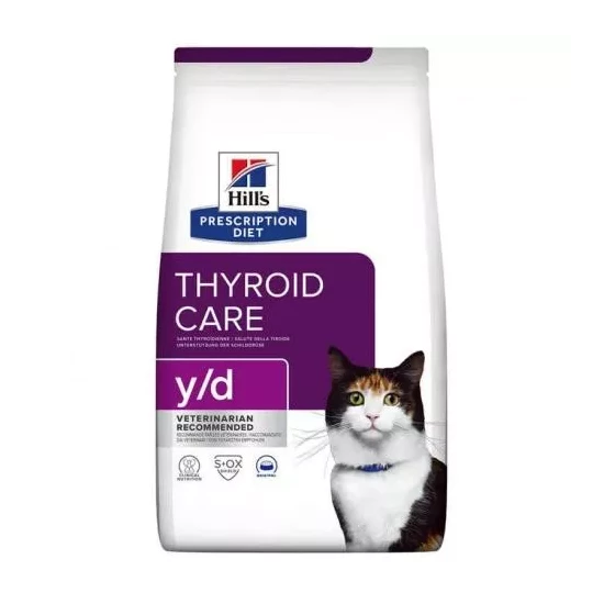 Hills PD Feline Y/D 3 kg - pajzsmirigy-problémák, hyperthyreosisos macskák kezelé